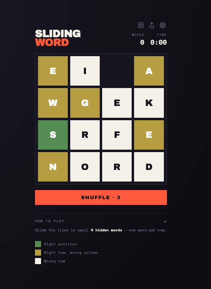 Sliding Word — Daily Word Puzzle Game gallery image