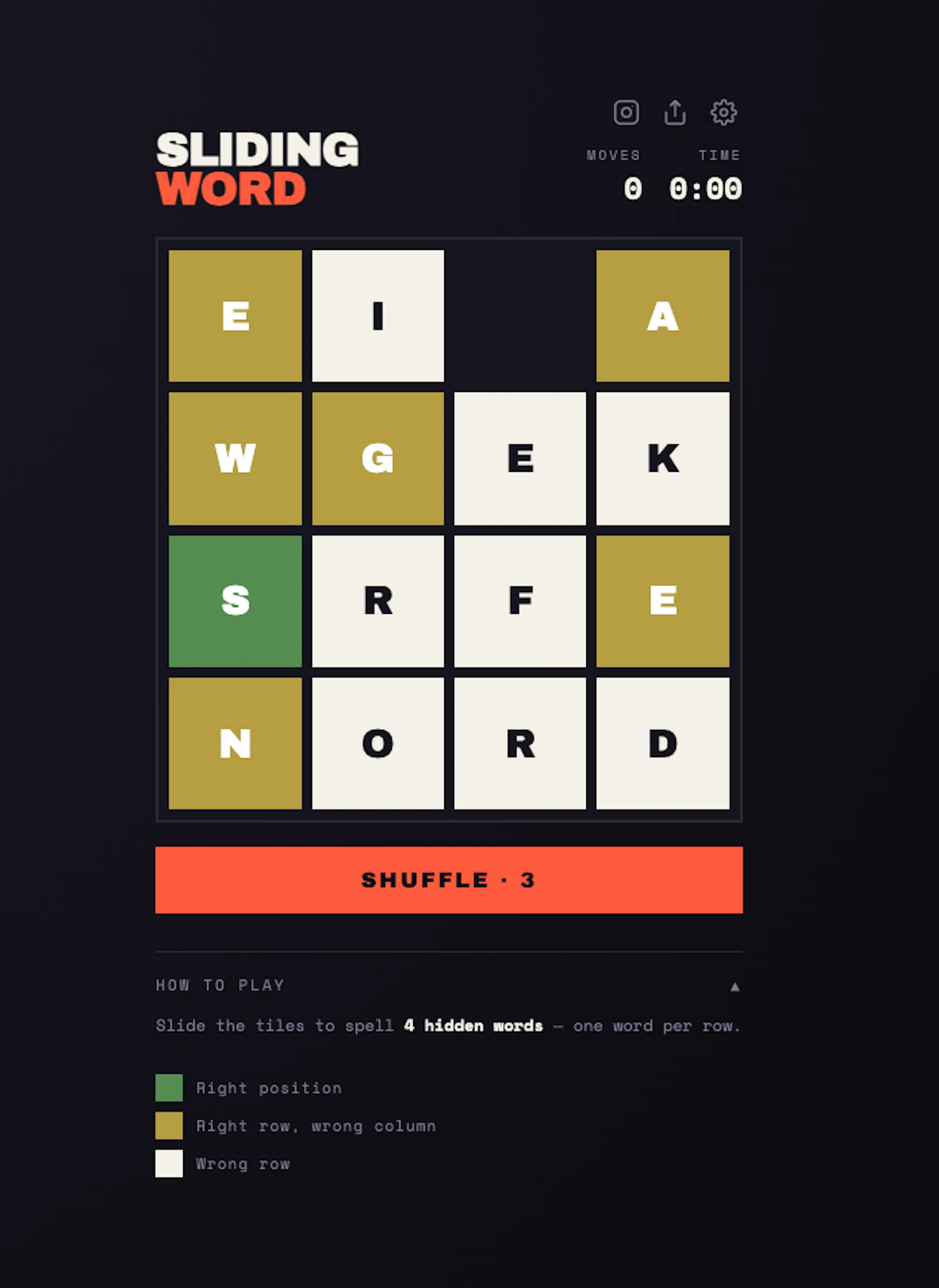 Sliding Word — Daily Word Puzzle Game screenshot 2