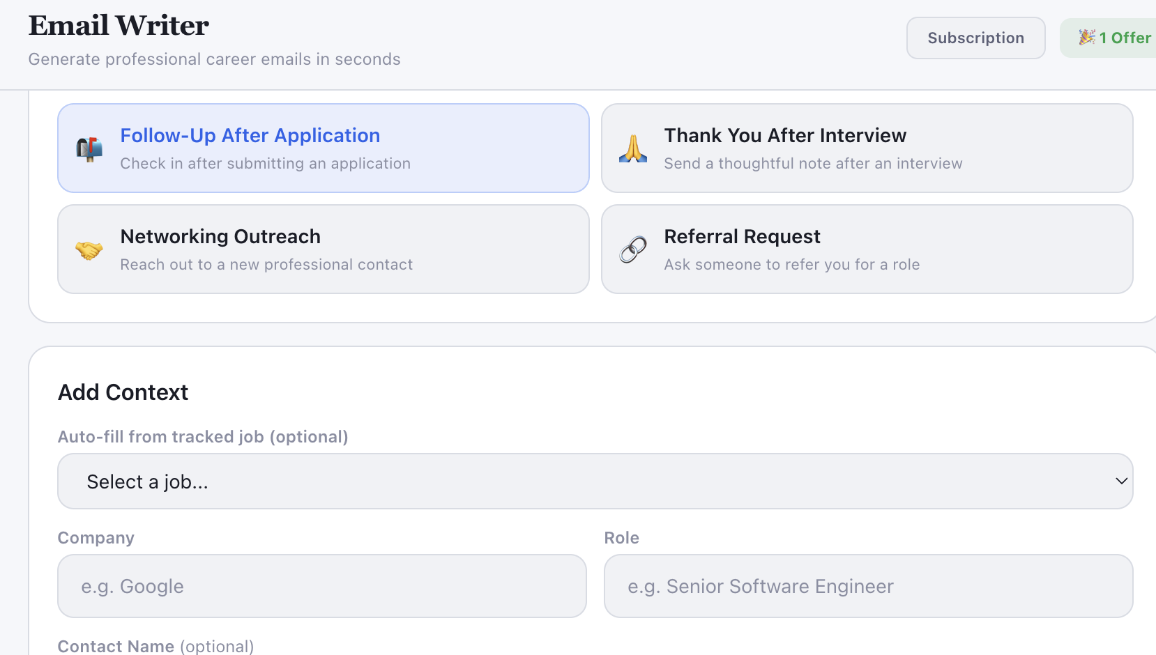 Career AutoPilot - Screenshot 2 showing product features and functionality