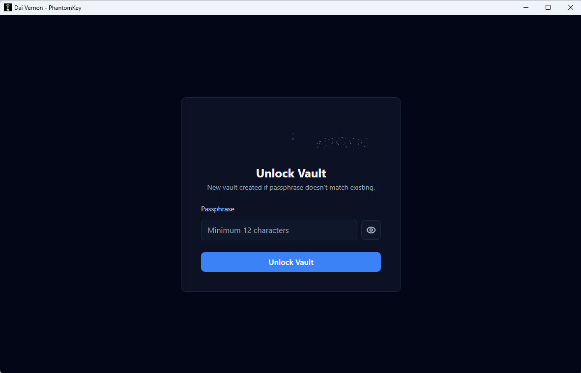 Dai Vernon Password Manager - Screenshot 2 showing product features and functionality