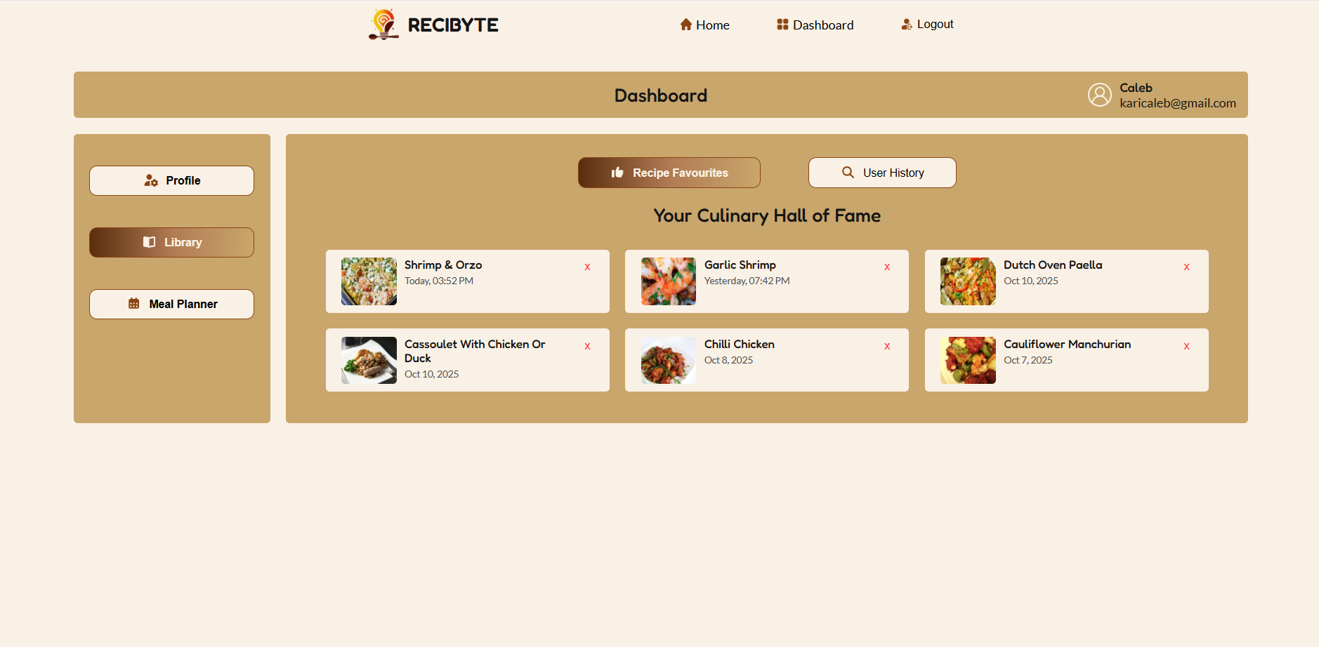 Mídia 6 de ReciByte - Descoberta de receitas e planejamento de refeições personalizadas com tecnologia de IA