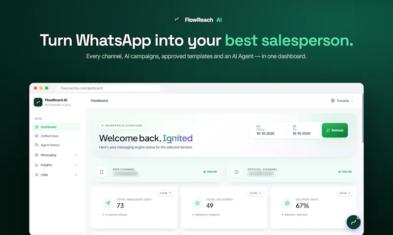 FlowReach AI screenshot 2