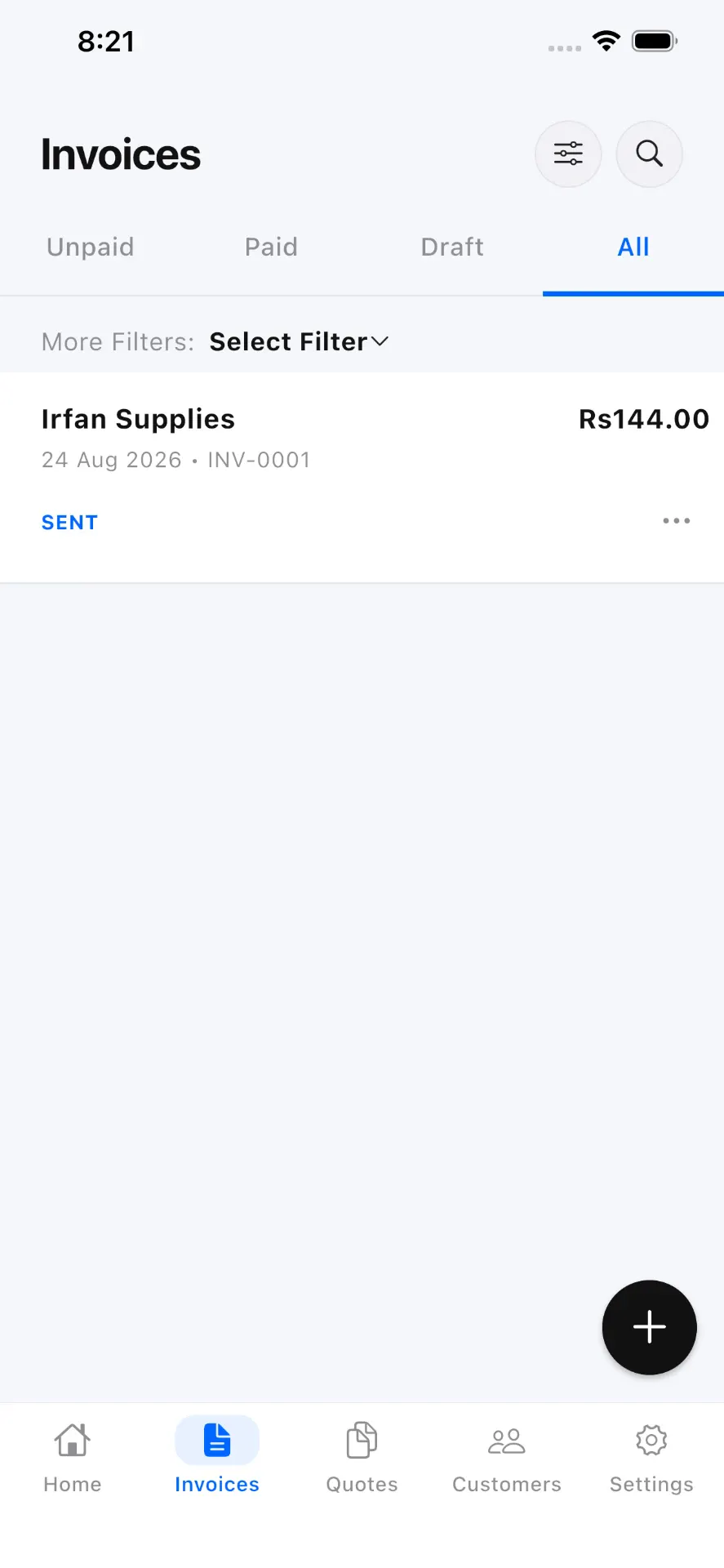Blue Invoice gallery image
