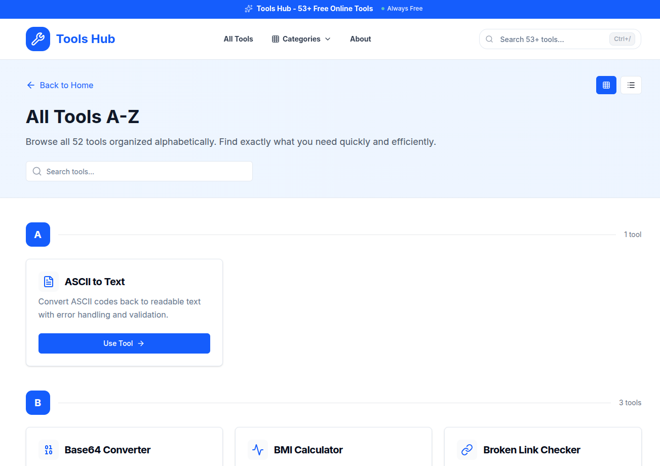Tools Hub gallery image