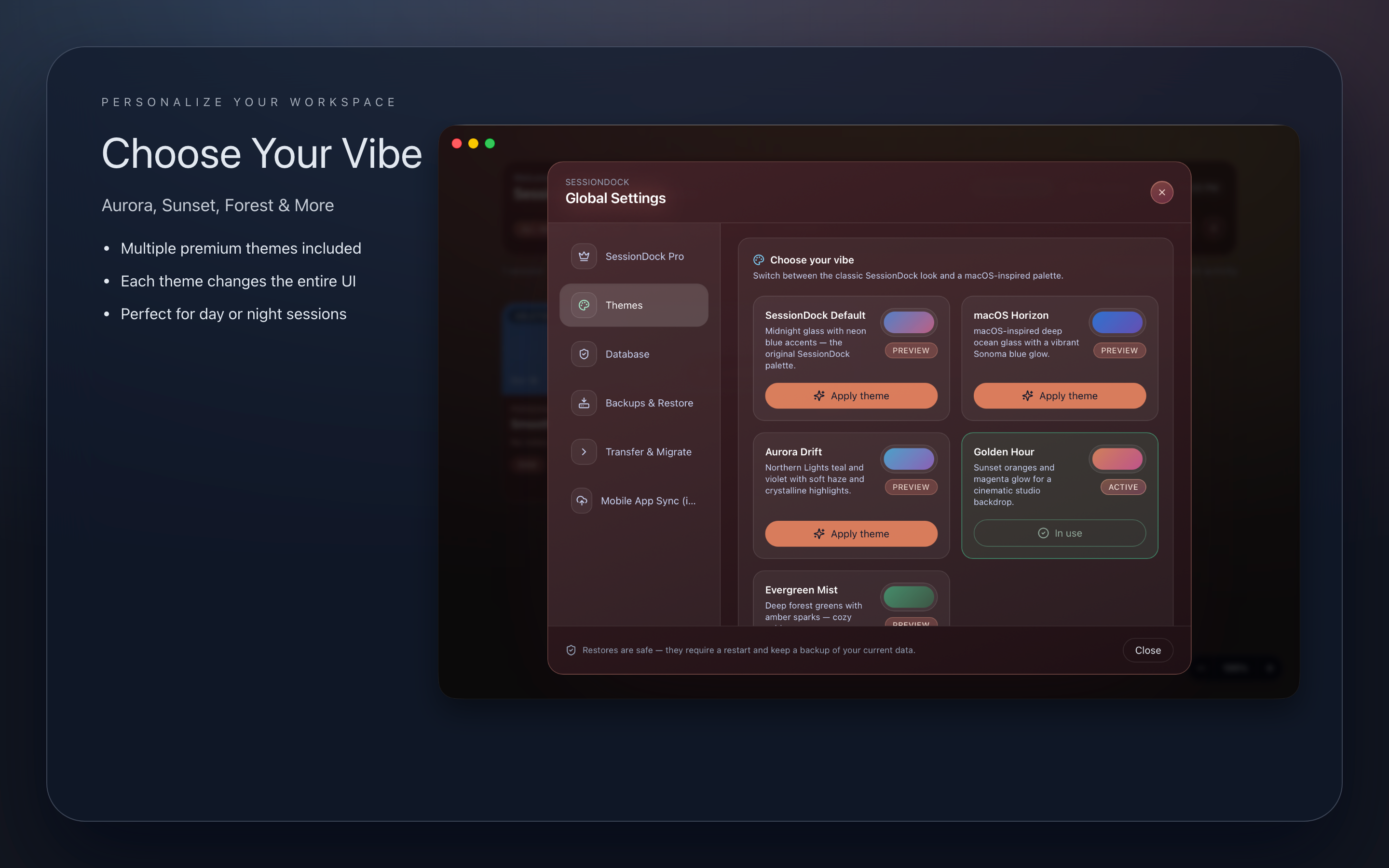 SessionDock gallery image
