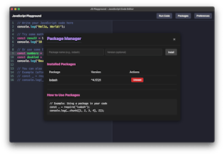 PlayJS – An Open-Source JS Playground gallery image