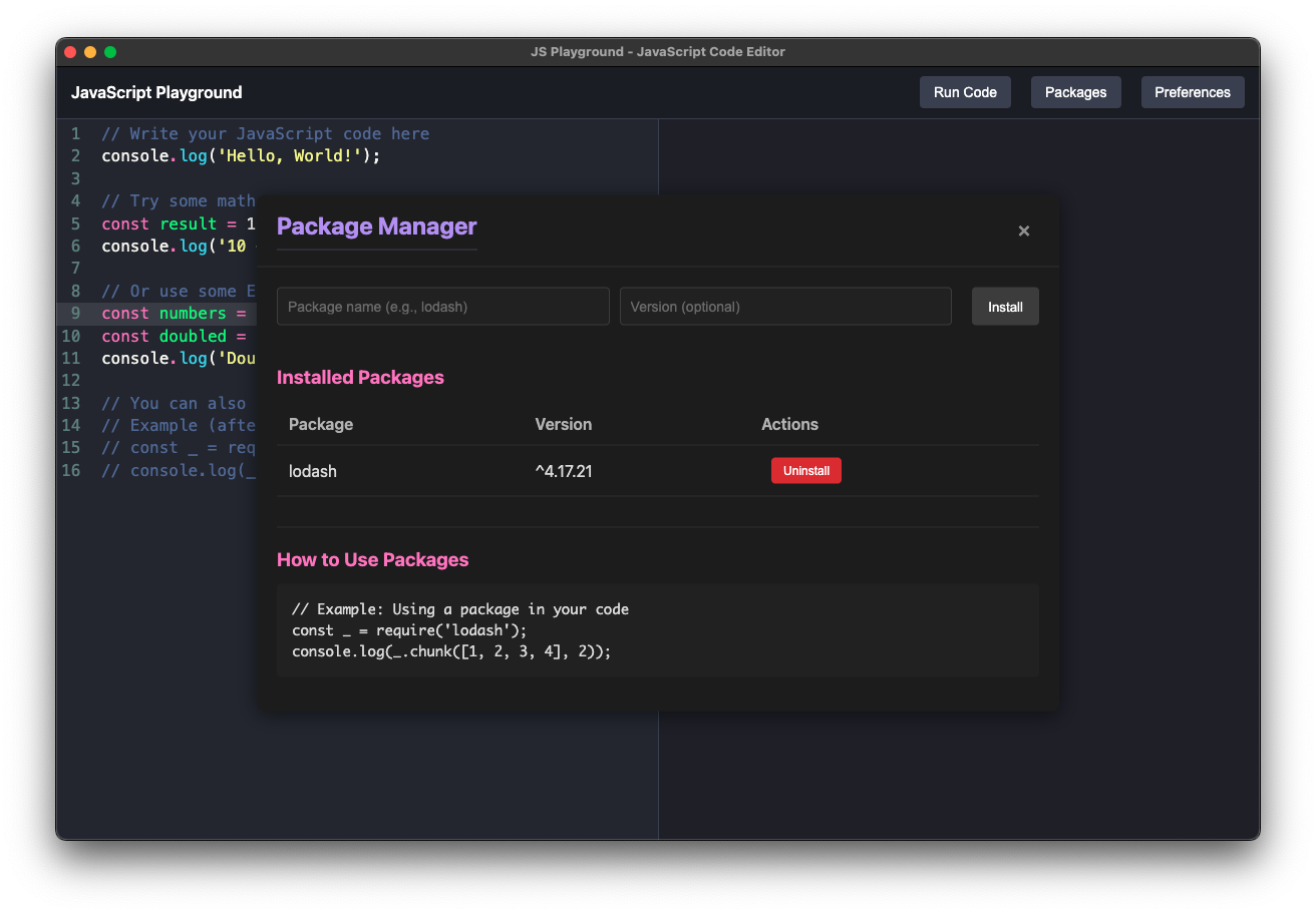 Playjs-игровая площадка с открытым исходным кодом JS - Интерактивная среда разработки JavaScript медиа 3