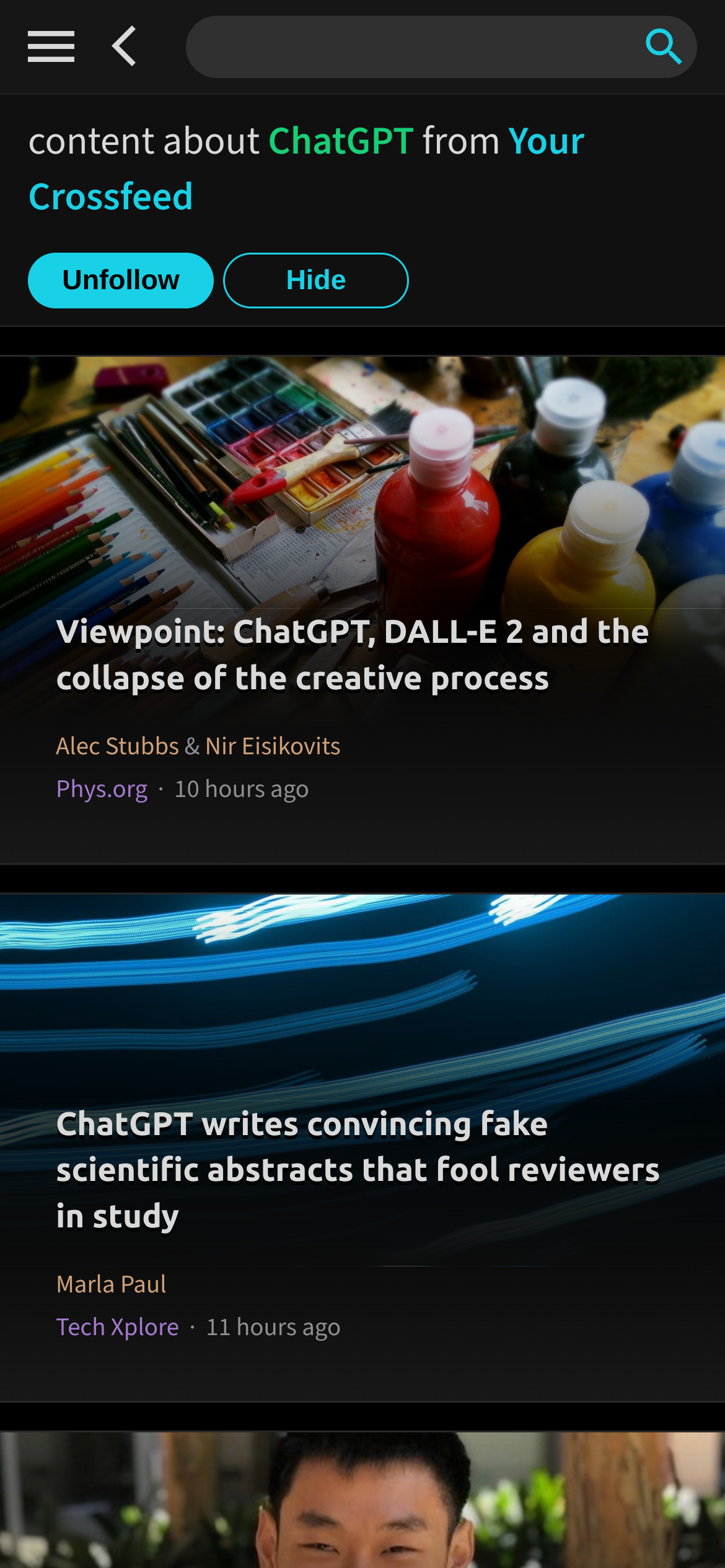 Crossfeed - Volg en filter nieuws, RSS, YouTube en meer media 4