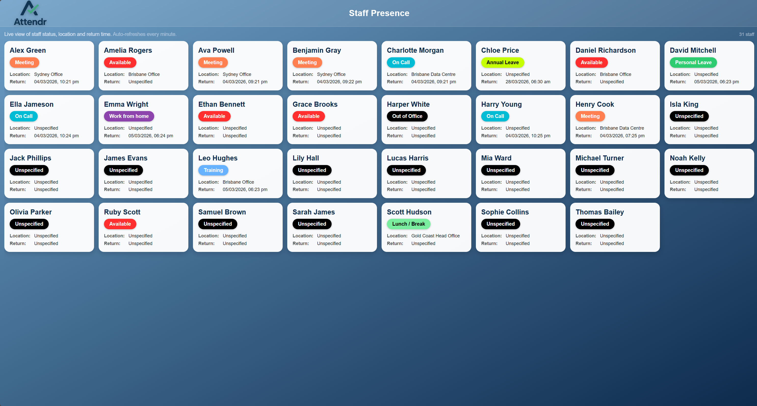 Attendr - Screenshot 2 showing product features and functionality