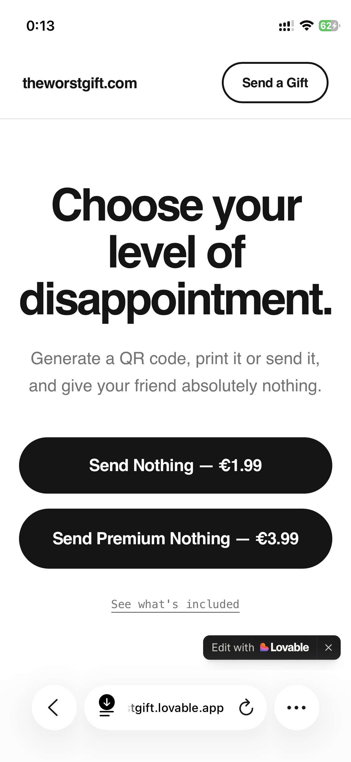 The Worst Gift on the Internet - Screenshot 5 showing product features and functionality