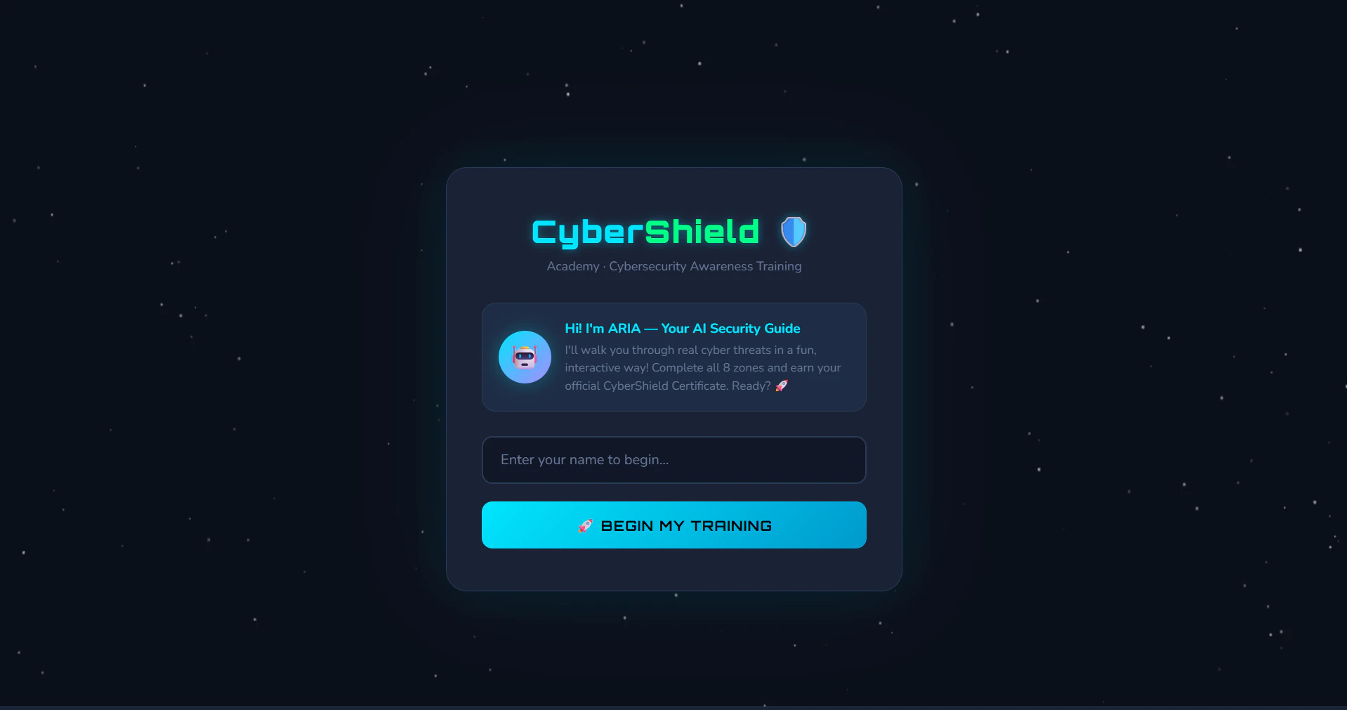 CyberShield Academy 🛡️ logo