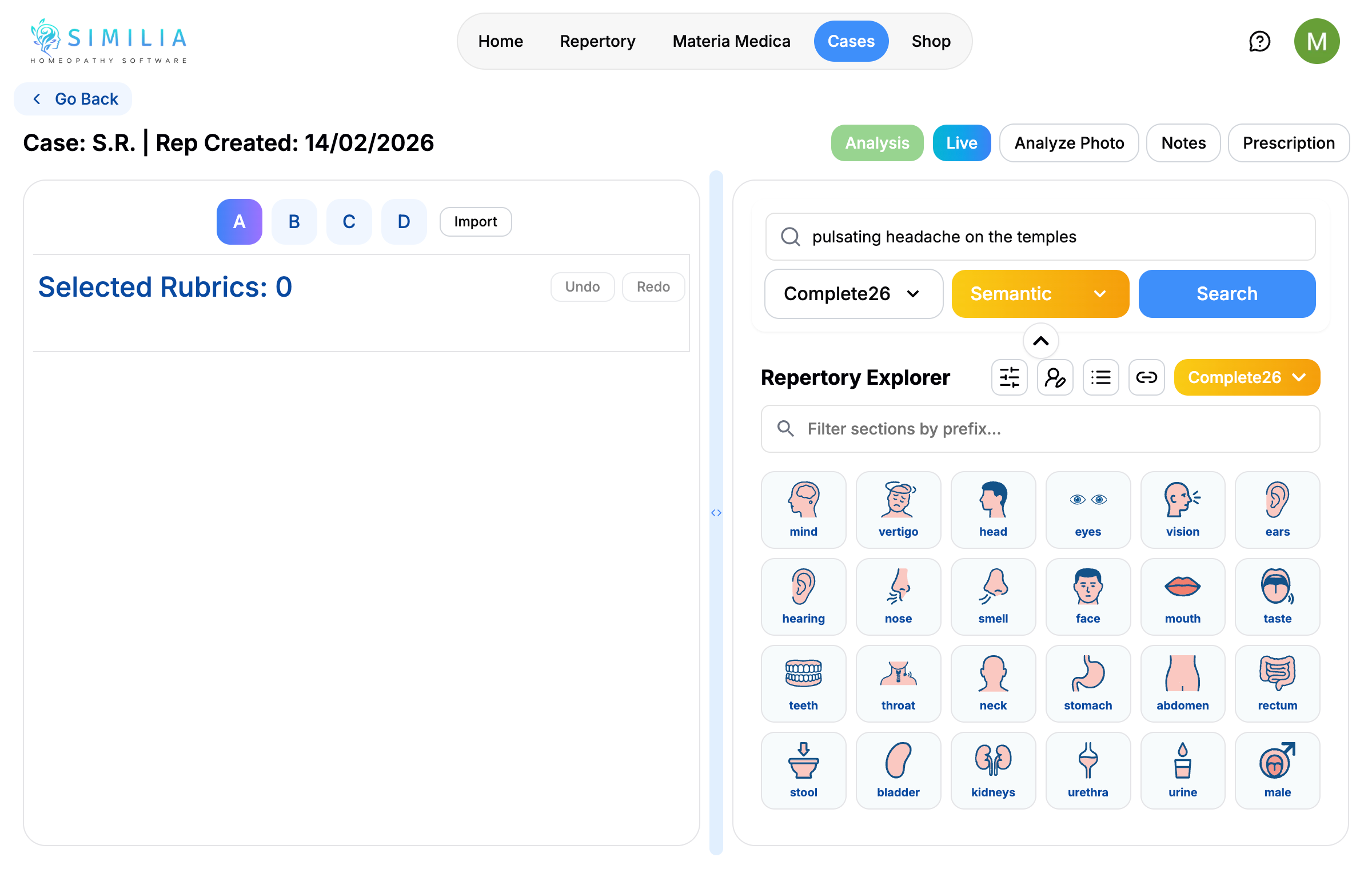 Similia Homeopathy Software gallery image