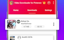 Fast video Downloader for Pinterest media 1