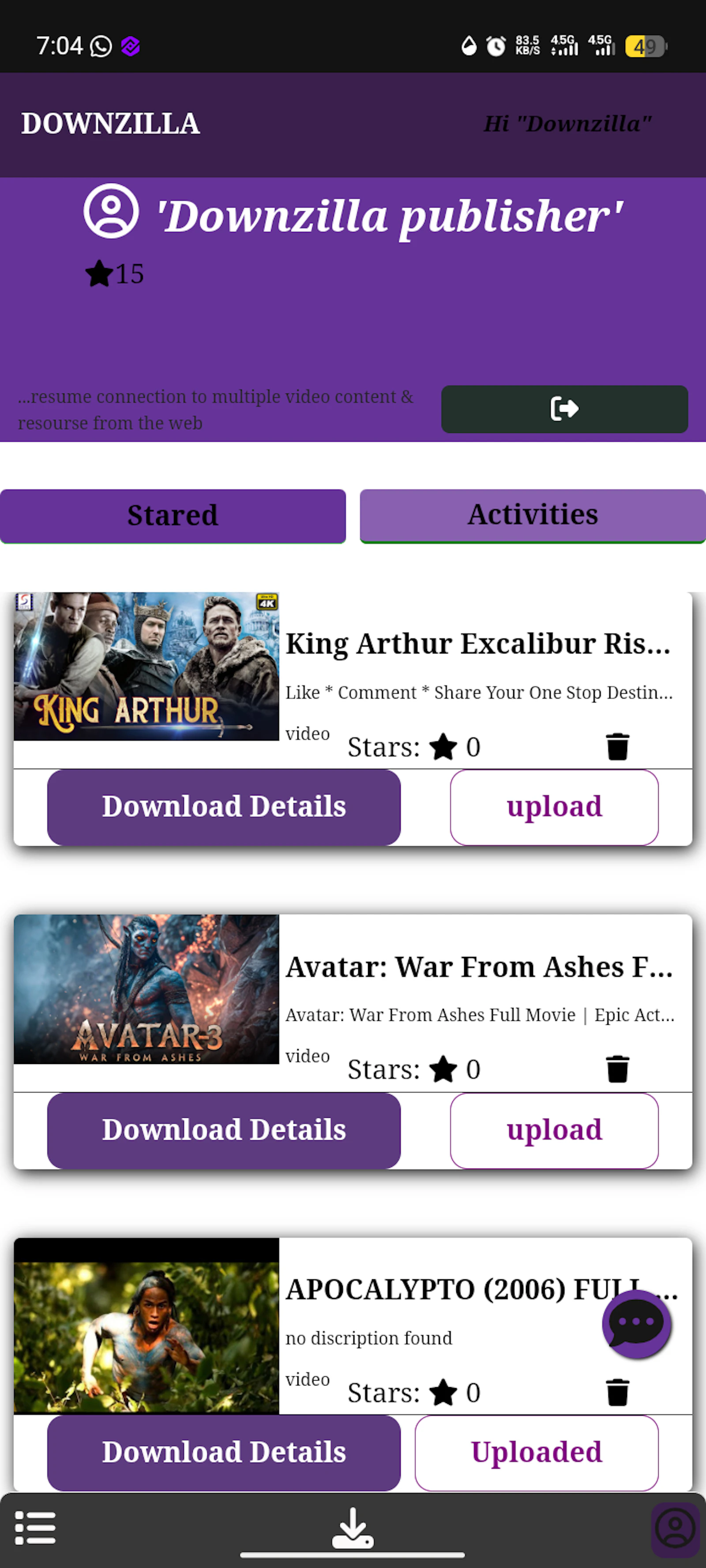 Downzilla video downloader screenshot 1