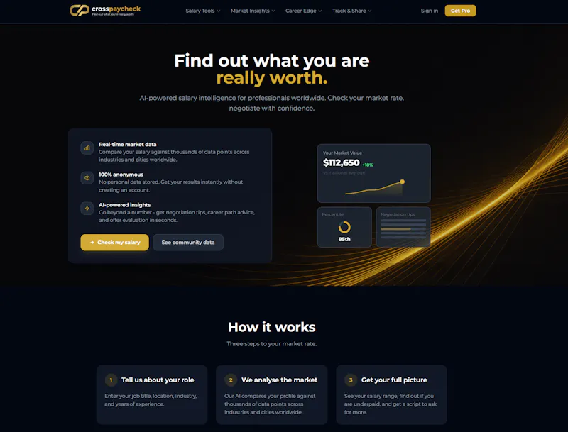 Cross pay check screenshot 1