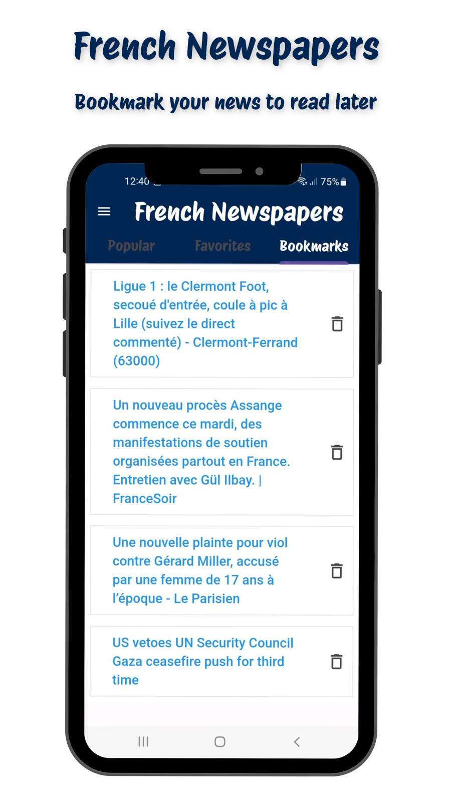 Média All French Newspapers App - Tous les journaux et magazine français sont dans vos doigts 3