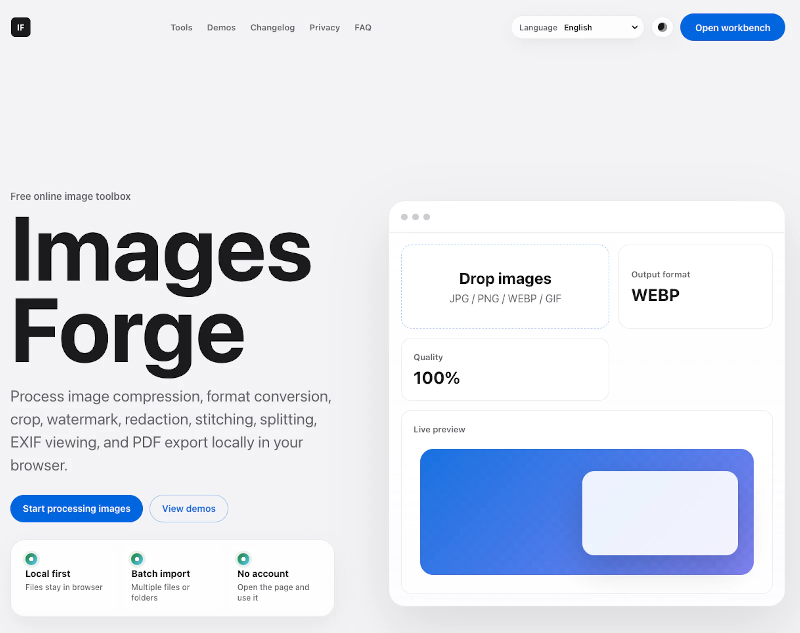 ImagesForge screenshot 1