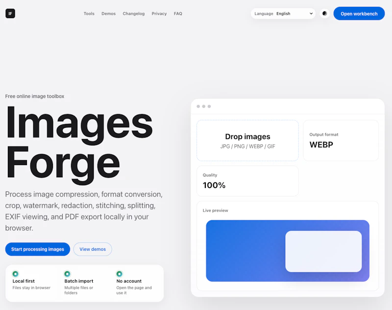 ImagesForge screenshot 1