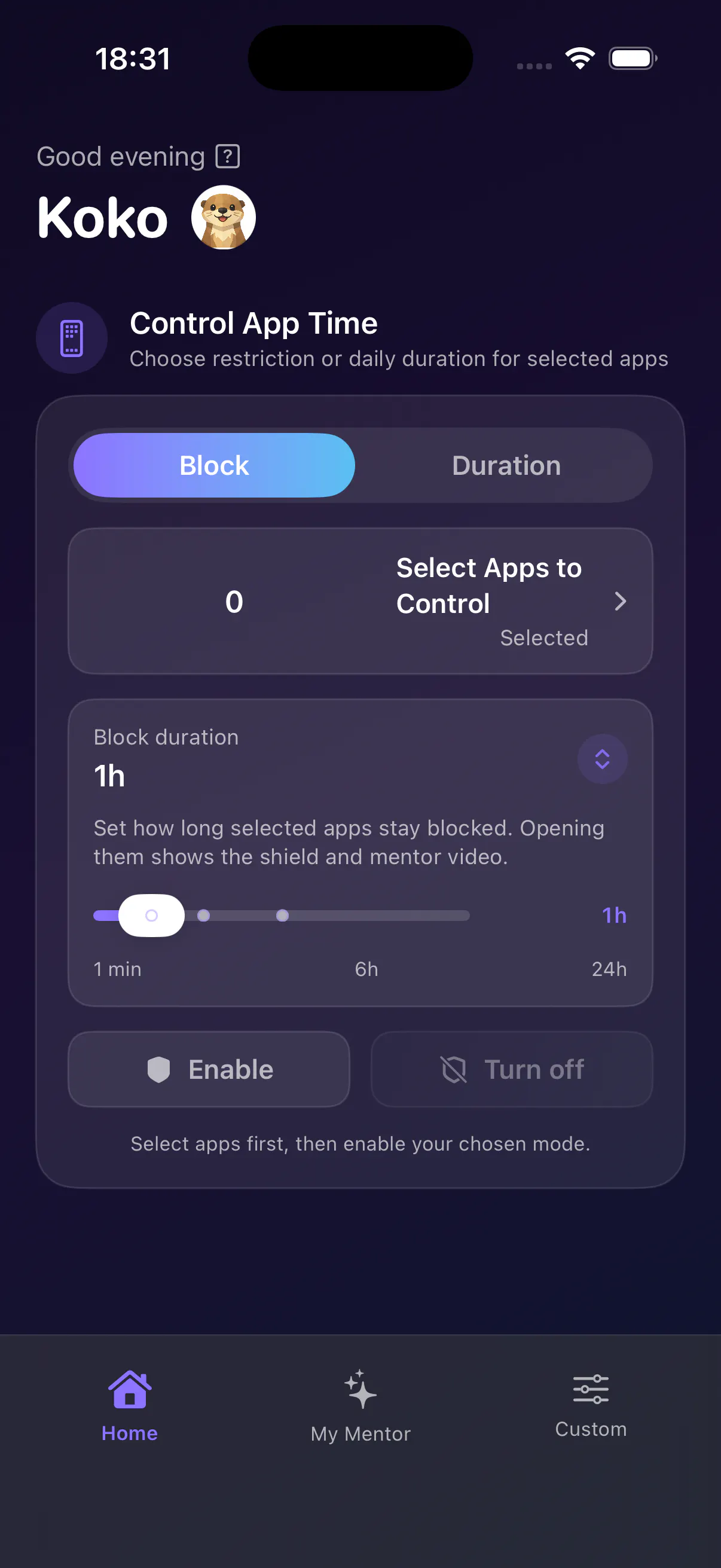 Screen Mentor — Digital Wellbeing Coach screenshot