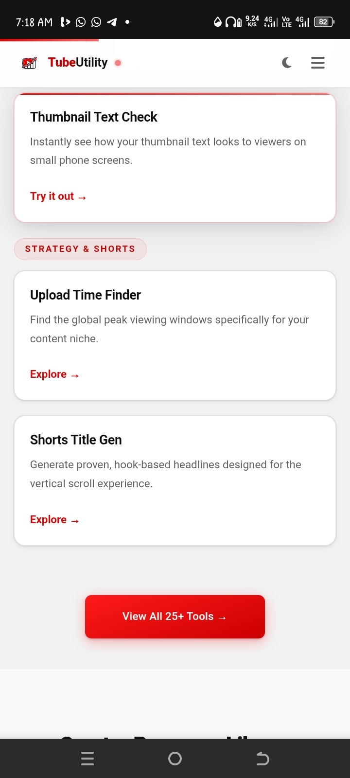 TubeUtility — Free Tools for YT Creators gallery image