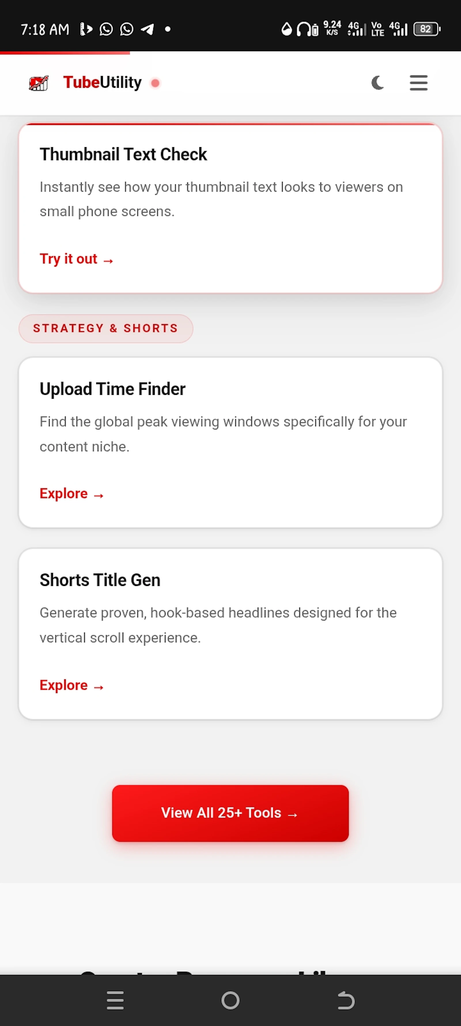 TubeUtility — Free Tools for YT Creators screenshot 5