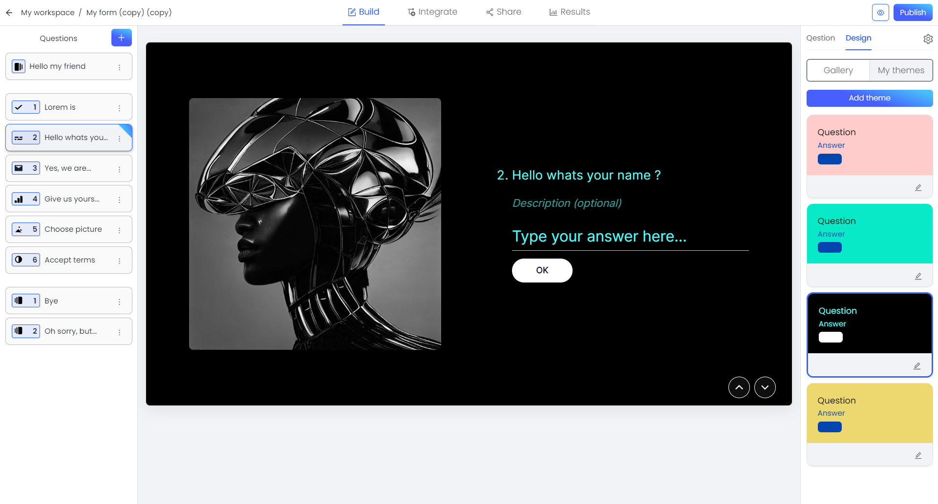 وسائط Formee.io - قم بإنشاء نماذج ودراسات استقصائية ومسابقات دون ترميز المعرفة 1