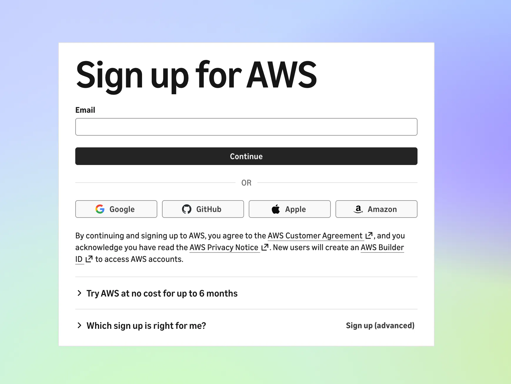 New Getting Started Experience for AWS
