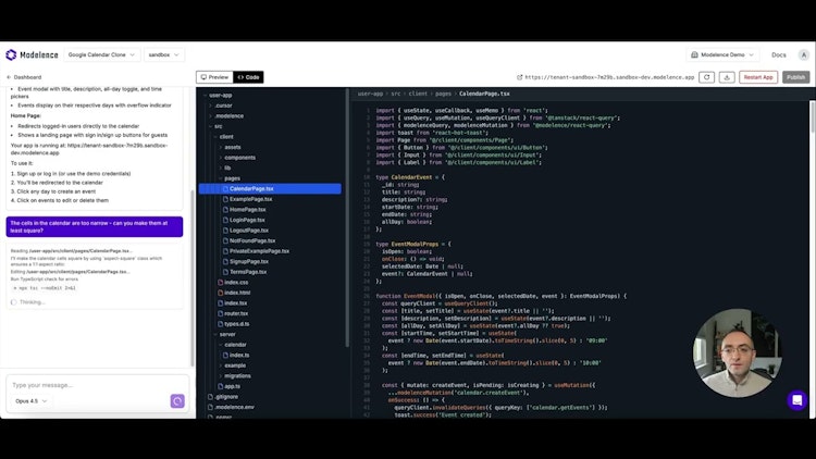 Modelence App Builder