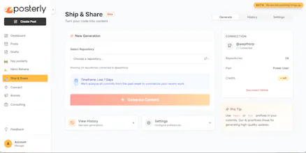 Posterly - AI-Powered Social Media Tool gallery image