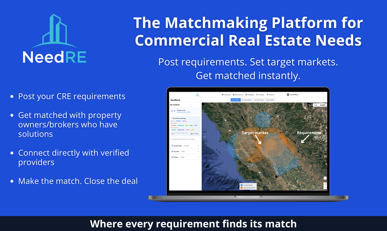 NeedRE - Marketplace for sharing commercial real estate requirements media 2