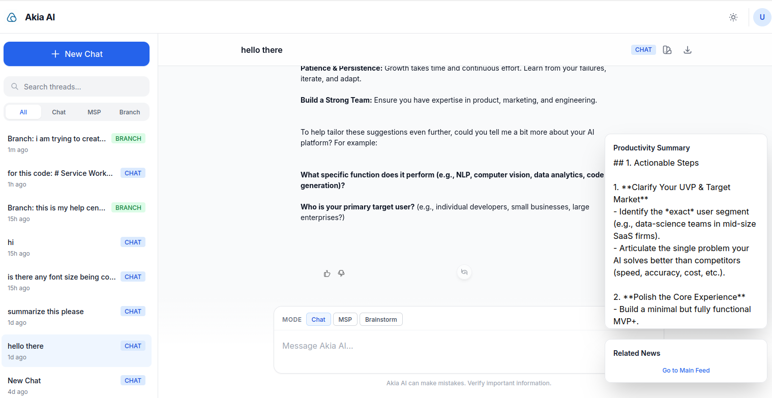 Akia AI Early Access Preview - Screenshot 3 preview