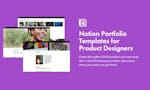 Notion Product Designer Portfolio Pack image
