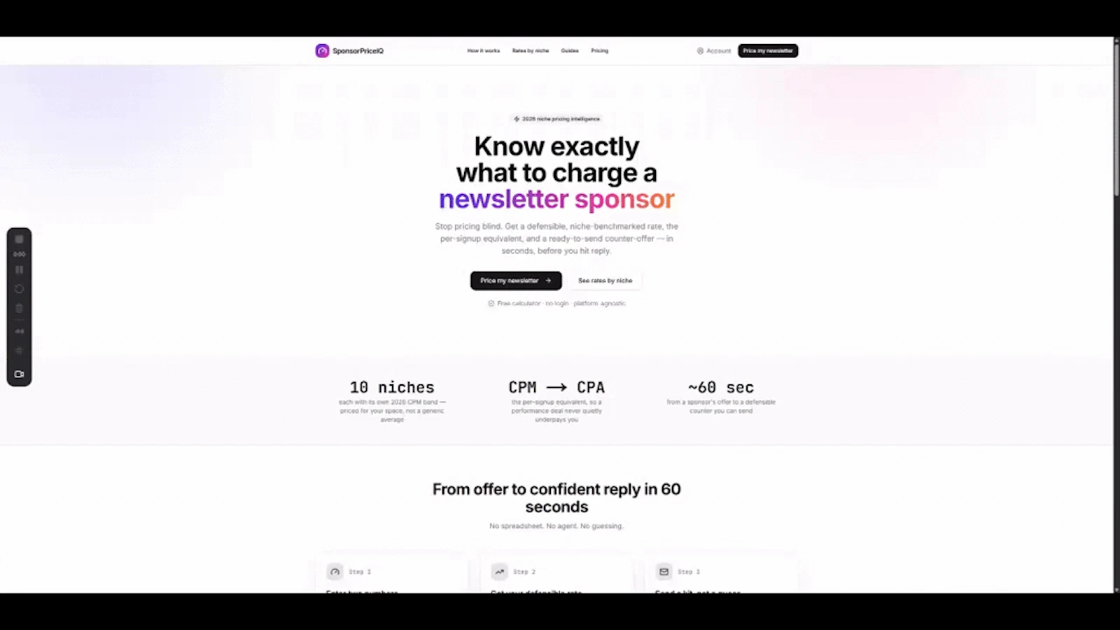 SponsorPriceIQ screenshot 1 (video preview)