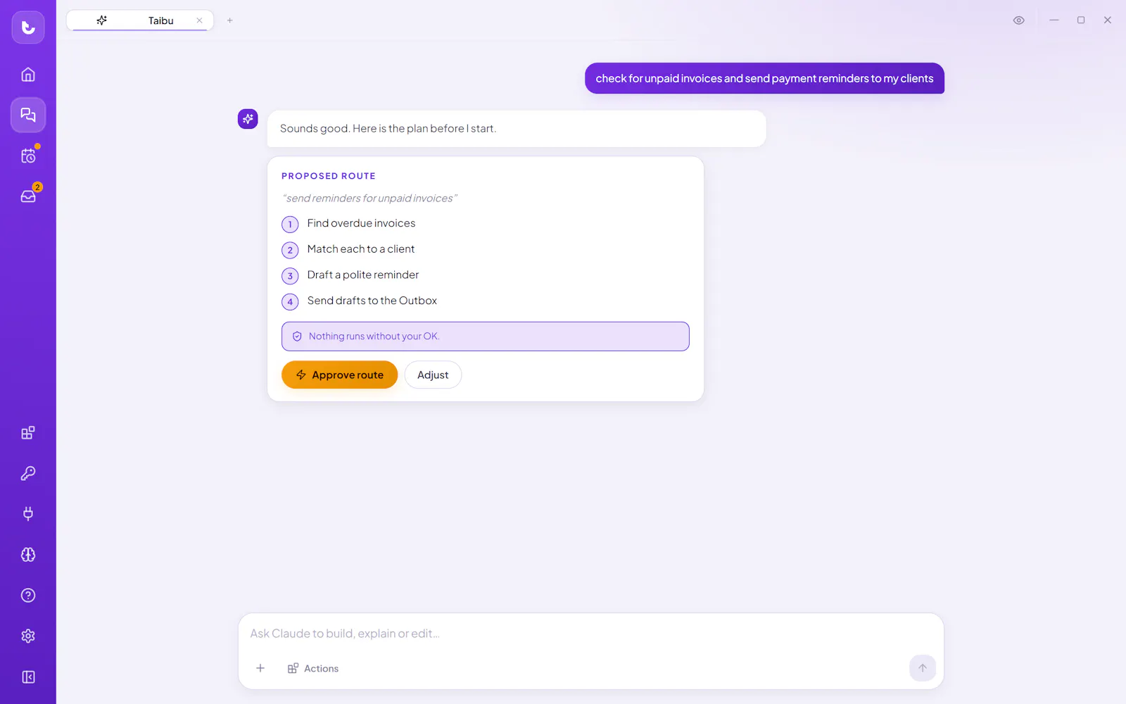 Taibu AI OS screenshot 2