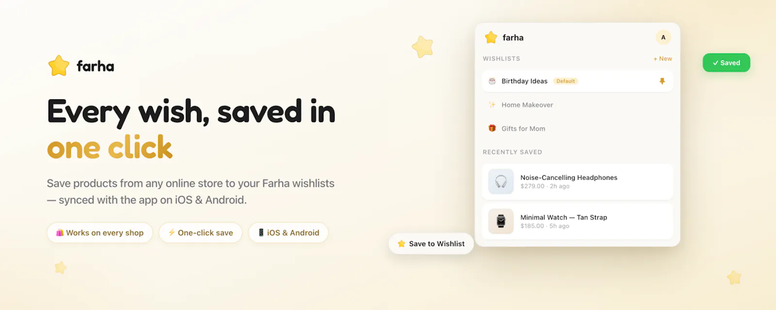 Wishlist and gifts - Farha screenshot 3