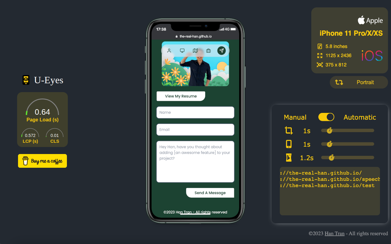 Mídia 4 de U-Eyes: Simulador de dispositivos móveis