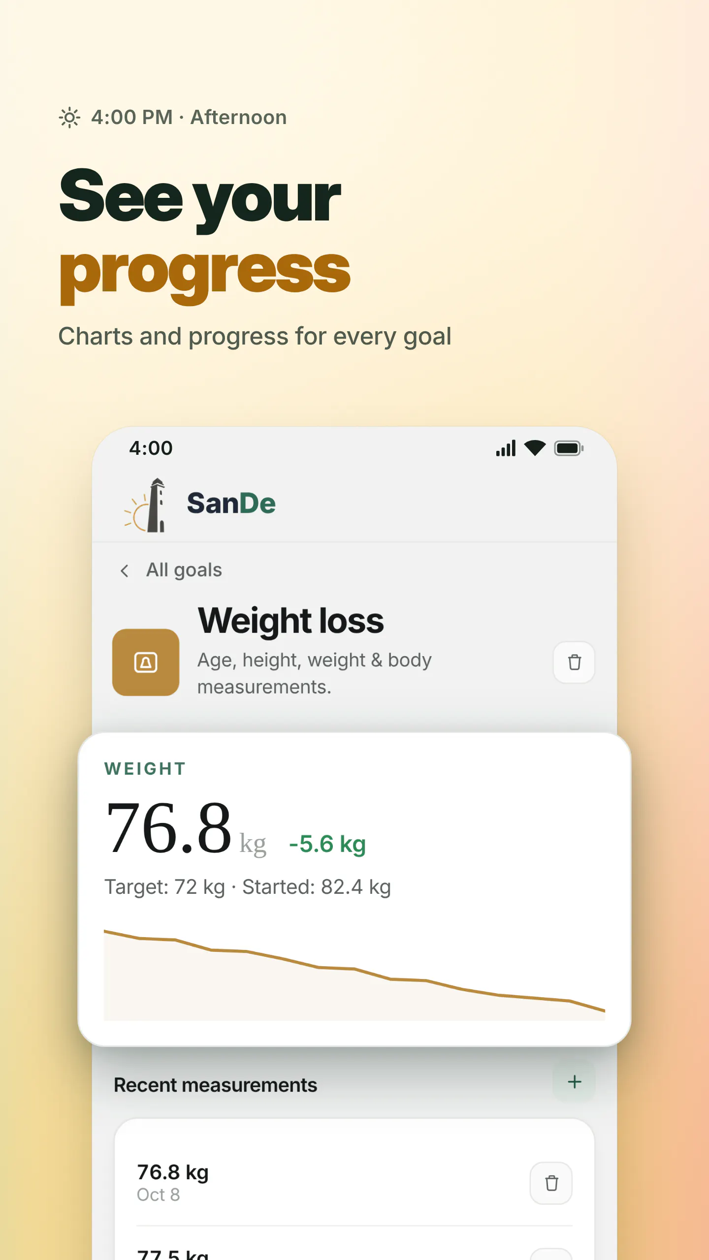 SanDe: Habit & Goal Tracker gallery image