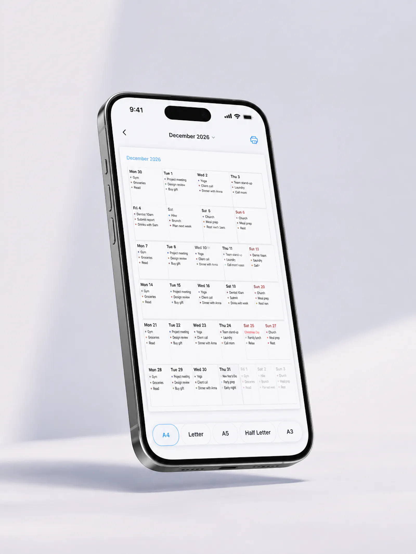 Planner for iOS screenshot 3
