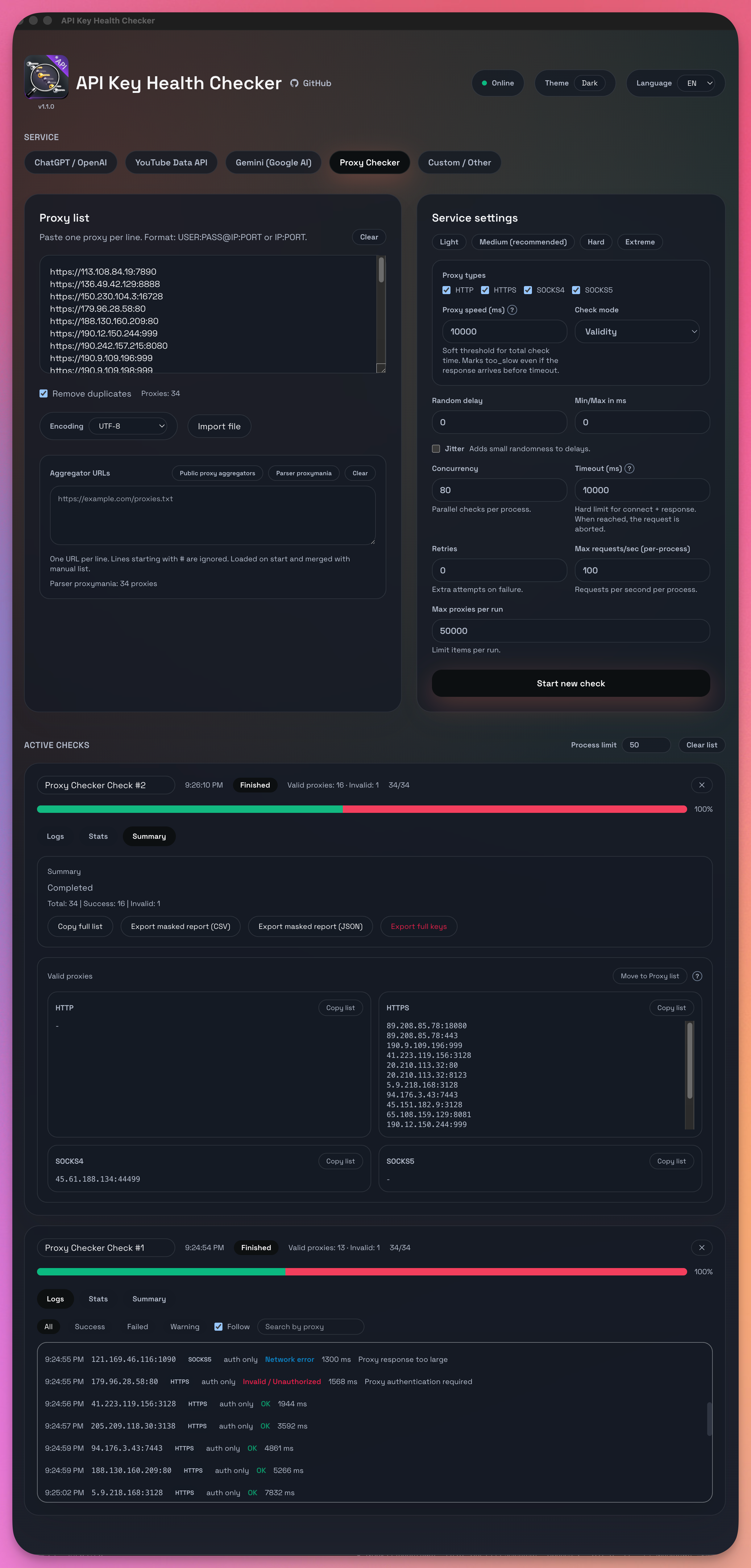 Proxy & API Key Checker gallery image