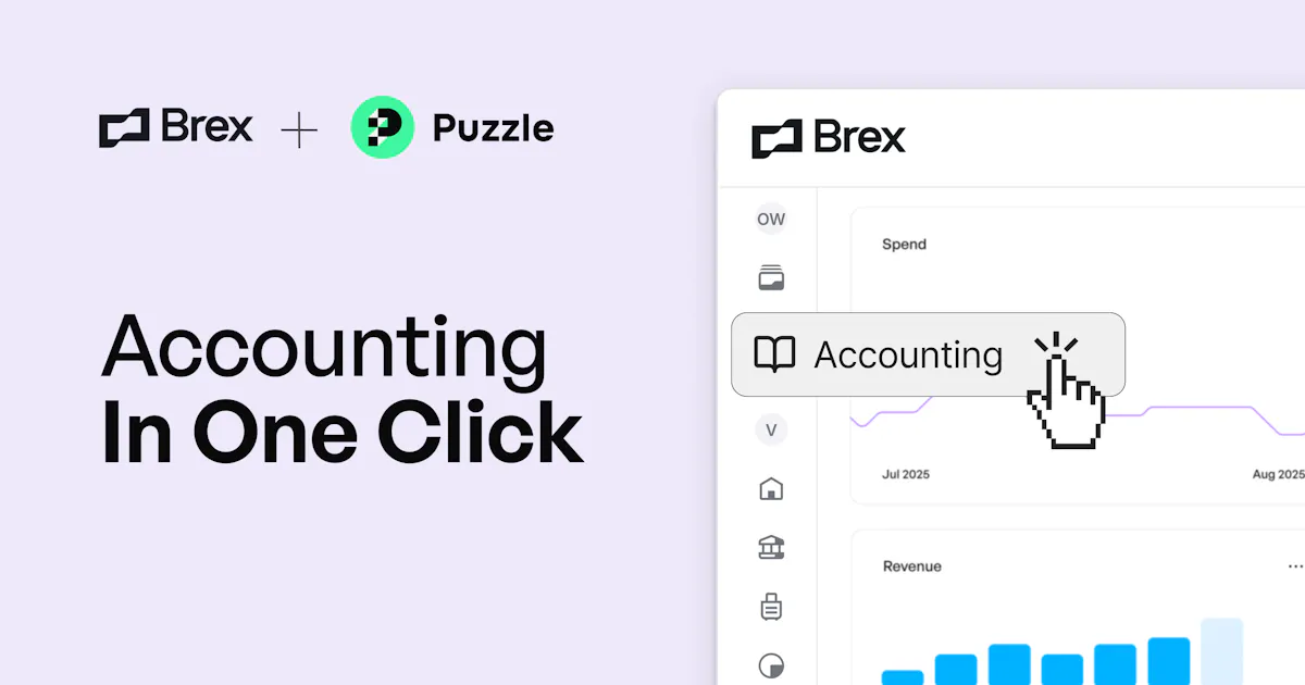 Brex 1-Click Accounting by Puzzle's API