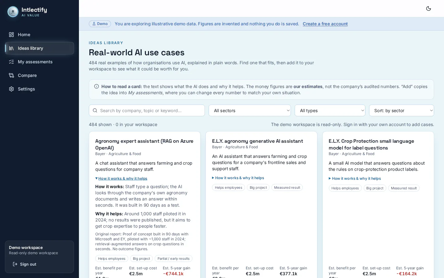 Intlectify - AI value case in Industries gallery image