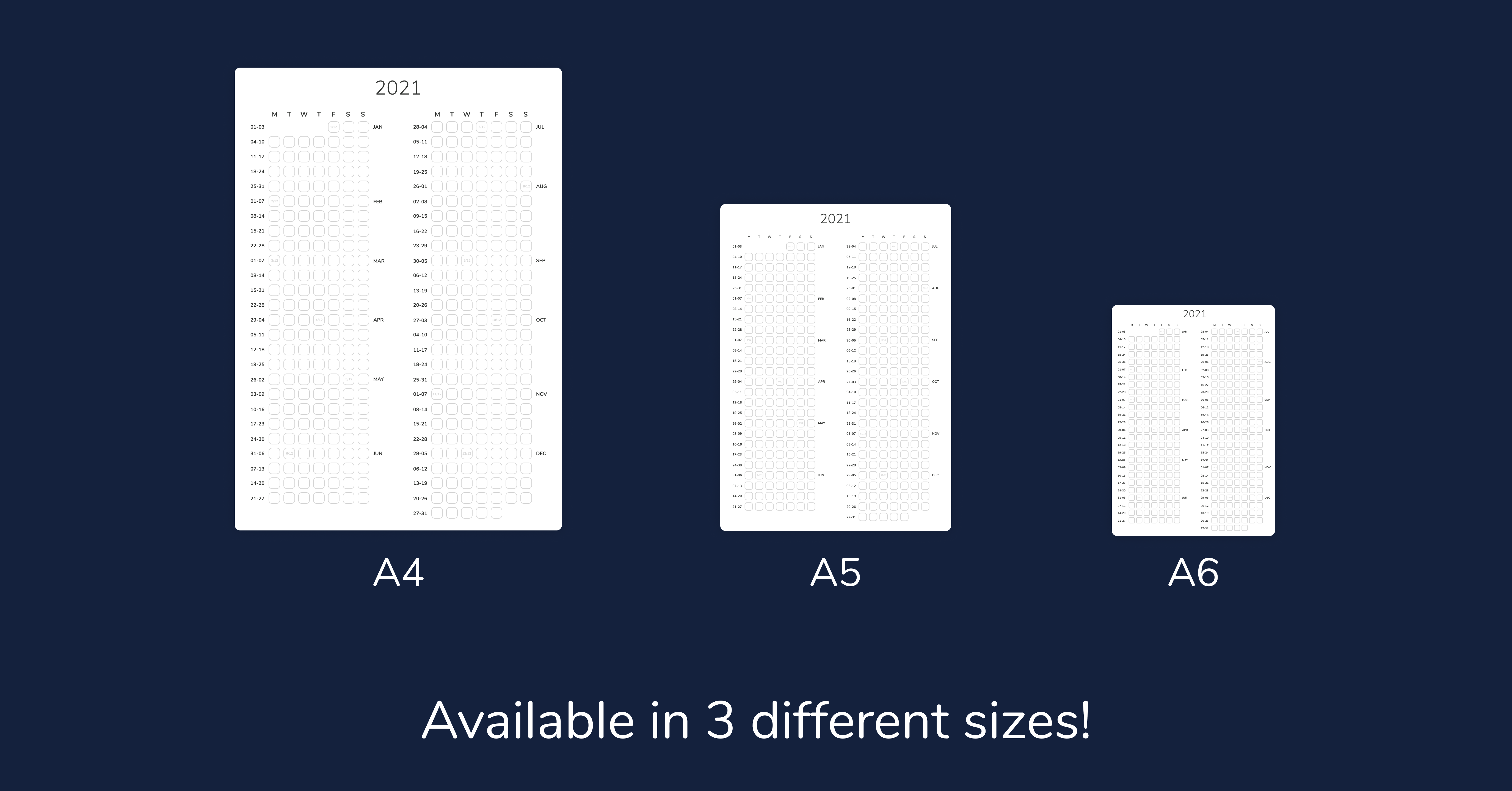 2021 Printable Calendar & Habit Tracker gallery image