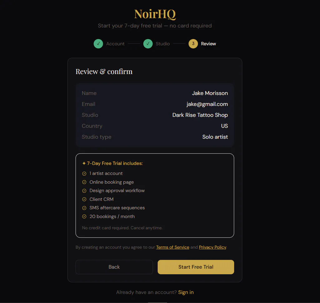 NoirHQ: The #1 Tattoo Booking Ecosystem. gallery image
