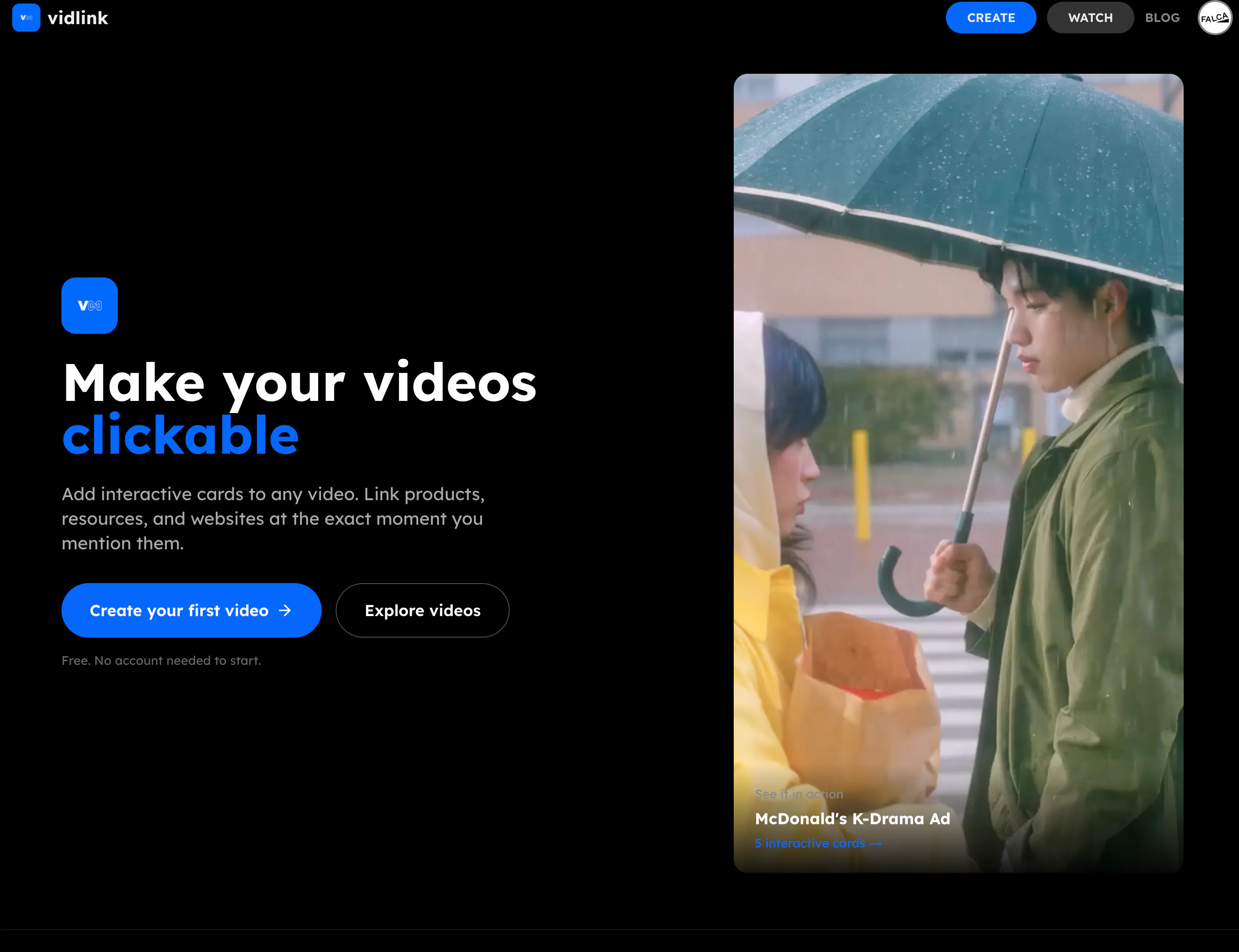 Vidlink 제품 배너