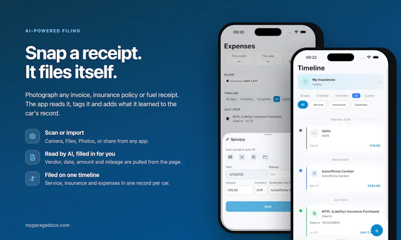 MyGarage: Car Documents & Log screenshot 2
