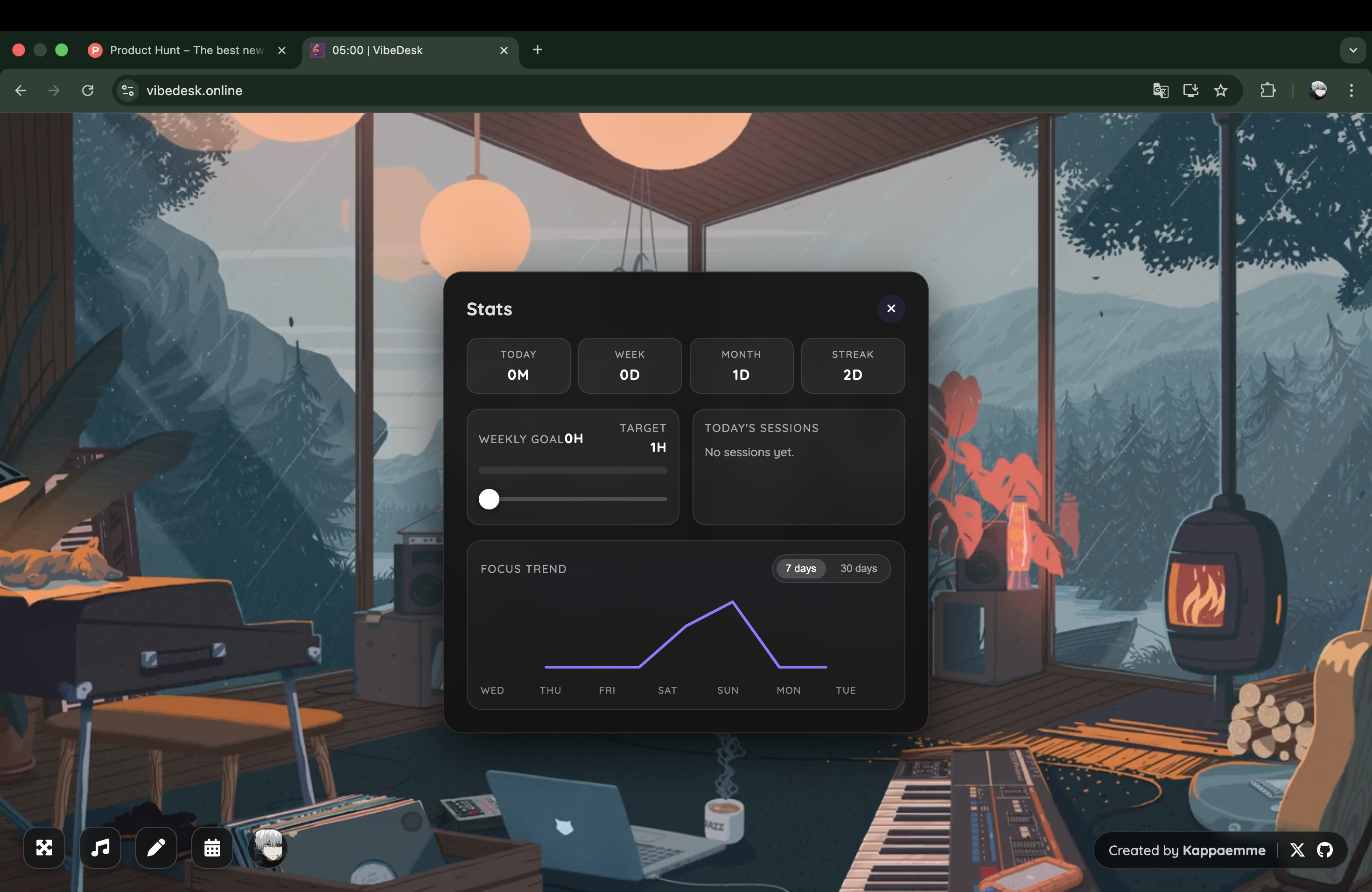 VibeDesk - Screenshot 2 showing product features and functionality