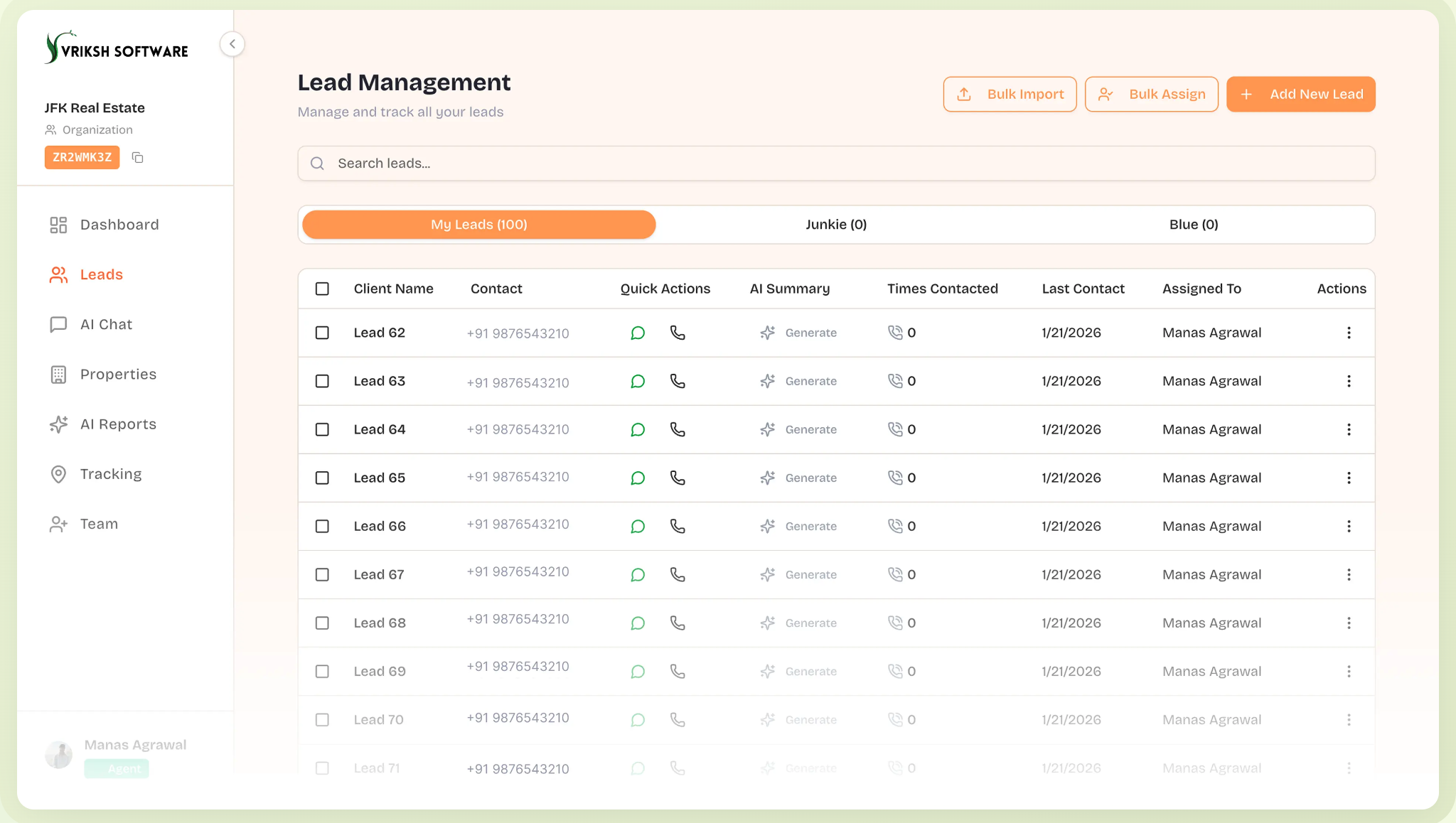 Vriksh AI CRM gallery image