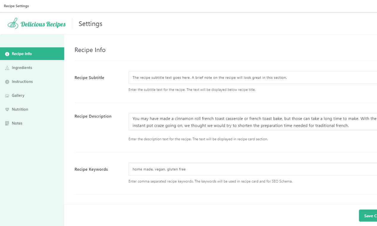 Delicious Recipes gallery image