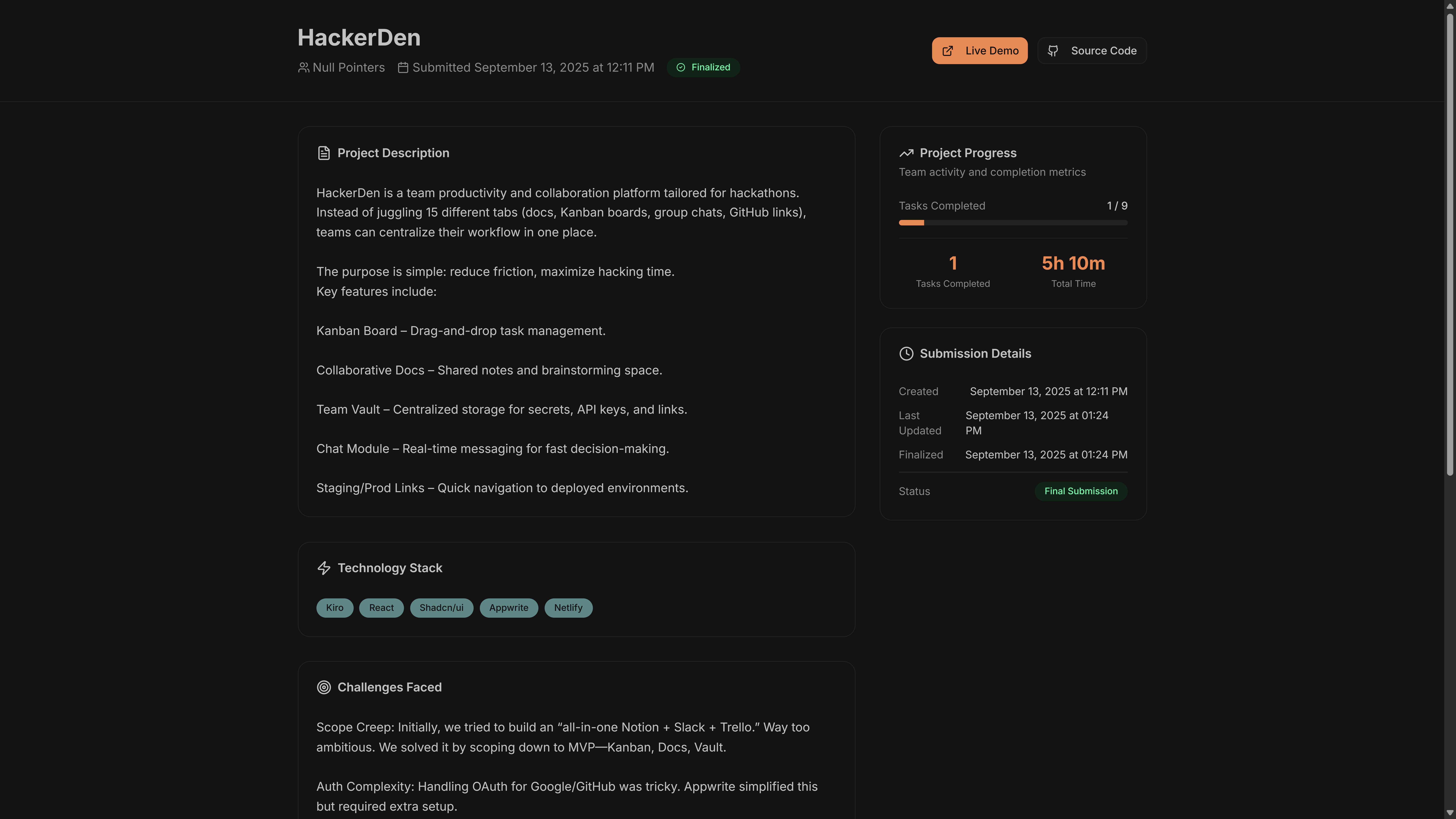 hackerDen gallery image