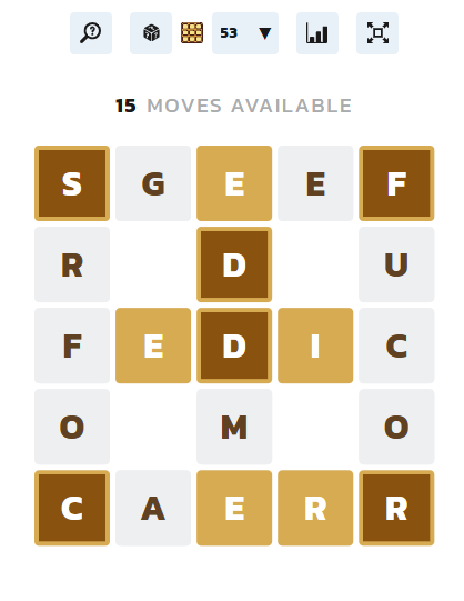 Gioco waffle - Parola puzzle con una svolta deliziosa media 1